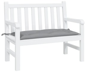 vidaXL Almofadão p/ banco de jardim 100x50x7cm tecido oxford cinzento