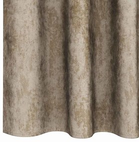 Cortinas de Veludo 2 peças com Ilhós Champagne 140x140 cm