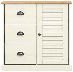 Aparador com gavetas VIGO 78x40x75 cm pinho maciço branco