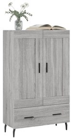 Armário alto derivados de madeira 69,5x31x115cm cinza sonoma