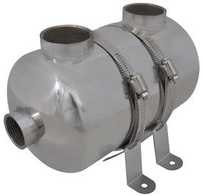 Permutador de calor, piscina, 292 x 134 mm 28 kW