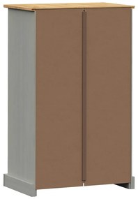 Sapateira VIGO 60x35x96 cm madeira de pinho maciça cinzento