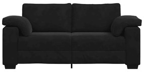 Sofá-luvas 140 cm veludo preto