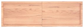 Tampo de mesa 160x50x(2-4) cm carvalho tratado castanho-claro