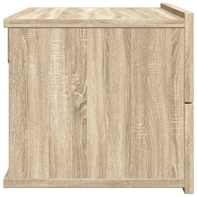 Mesa de cabeceira 40x30x30 cm contraplacado carvalho sonoma