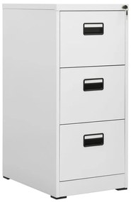 vidaXL Arquivador 46x62x102,5 cm aço cinzento-claro