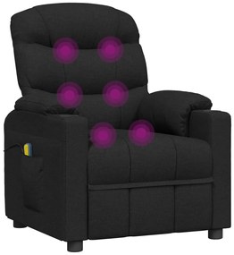 Poltrona de massagens elétrica tecido preto