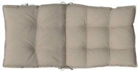 Almofadões cadeira encosto baixo 4 pcs oxford cinza-acastanhado