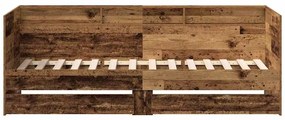 Cama Divã vidaXL Madeira recuperada Madeira de engenharia 100 x 200 cm