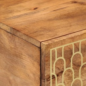 Mesa de centro 80x50x40 cm madeira de mangueira maciça