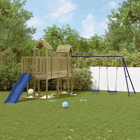 Conjunto de brincar para exterior madeira de pinho impregnada