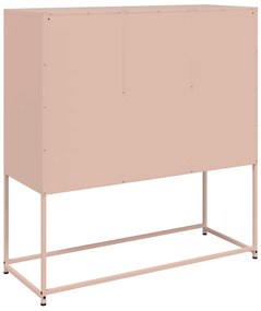 Aparador 100,5x39x107 cm aço rosa