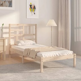 Estrutura cama pequena solteiro 75x190 cm madeira maciça