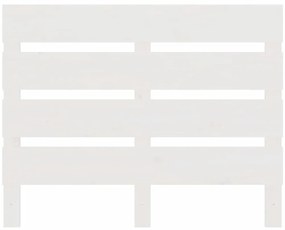 Cabeceira de cama 100x3x80 cm pinho maciço branco