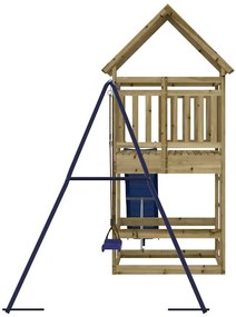 Conjunto de brincar para exterior madeira de pinho impregnada