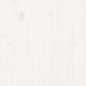 Estrutura de cama solteiro 90x190 cm madeira maciça branco