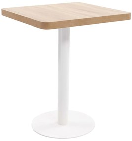 Mesa bistrô 60x60 cm MDF castanho-claro