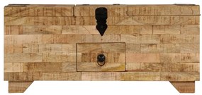 Mesa de centro madeira de mangueira maciça 80x40x35 cm