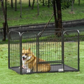 PawHut Barreira de Segurança para Animais de Estimação Parque de Diver