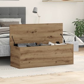 Caixa de Armazenamento vidaXL Carvalho Artisan 102x35x35 cm Madeira Reforçada
