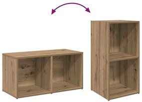 Conjunto de móvel de TV com prateleira 4 pcs Carvalho Artesanal
