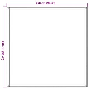 Tapete de campismo para tenda PEAD 250x250 cm antracite