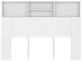 Armário de cabeceira 140x19x103,5 cm branco