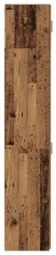 Armário Slim vidaXL Madeira Antiga 30x42,5x225 cm Madeira Engenharia