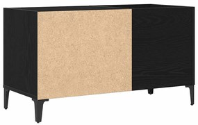 Armário de Gravação vidaXL Preto Carvalho 84,5x38x48 cm Madeira de eng