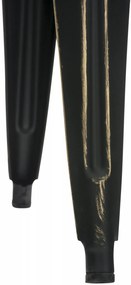 Conjunto de 4 bancos Armin em metal 46 x 40 x 40 cm Preto + Dourado