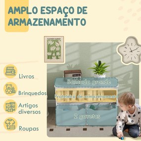 AIYAPLAY Organizador de Brinquedos Móvel de Arrumação Infantil com 2 G