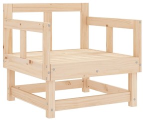 Cadeiras de jardim 2 pcs madeira de pinho maciça