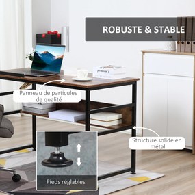 Mesa de desenho inclinável para escritório informático, design industrial — tampo elevável, prateleira — painéis de aglomerado com acabamento em imita