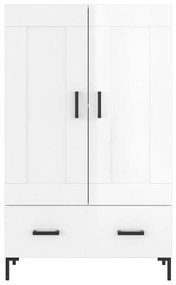 Aparador alto 69,5x31x115 cm derivados madeira branco brilhante