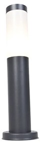 Candeeiro de poste cinzento antracite 45 cm IP44 - Rox Moderno