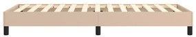 Estrutura de cama 100x200 cm couro artificial cappuccino
