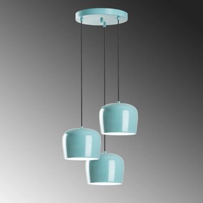 Chandelier Yozgat – Turquesa – Diâmetro 45 cm