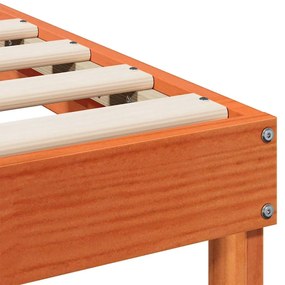 Estrutura de Cama com Alças Castanho 90 x 200 cm