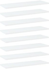 vidaXL Prateleiras para estante 8 pcs derivados de madeira branco