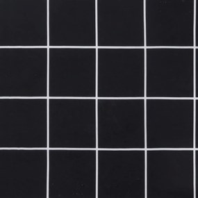 Almofadões cadeira encosto alto 2 pcs tecido xadrez preto