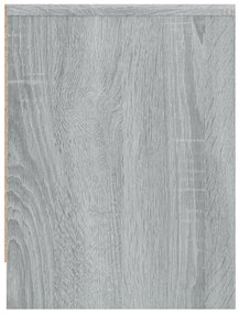 Mesa cabeceira 40x30x40 cm derivados de madeira cinzento sonoma