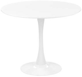 Mesa de jantar redonda branca ⌀ 90 cm BOCA Beliani