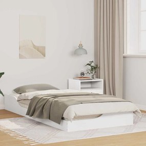 vidaXL Estrutura da Cama Branco 80 x 200 cm Madeira de Pinheiro Sólida