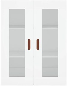 Móveis de parede 2 pcs derivados de madeira branco