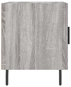 Mesa cabeceira 2pcs 40x40x50 cm madeira processada cinza sonoma