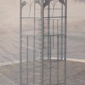 Pérgola de Jardim 300x300x280 cm Pérgola de Exterior com Teto Duplo Mo