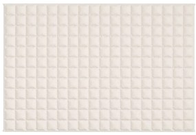 Manta pesada 5 kg 122x183 cm tecido creme-claro