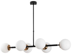Candeeiro de Teto Fazli – Preto Antigo Creme – 110 x 40 x 35-66 cm