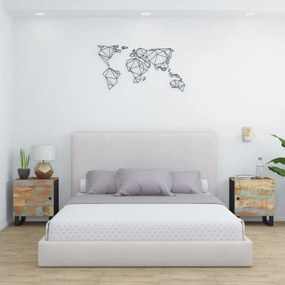 vidaXL Mesas de cabeceira 2 pcs 40x33x46 cm madeira recuperada maciça