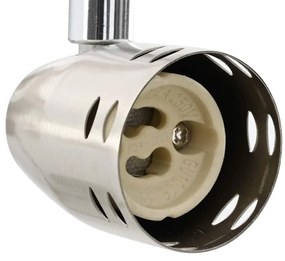Spotlight de Teto 3 Vias Ajustável Níquel Mate GU10